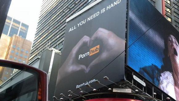 Pornhub: Â¿Por quÃ© sacaron su panel gigante del Times Square de Nueva York?  | MUNDO | PERU21