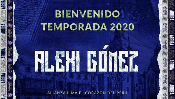 Alexi Gómez jugará en Alianza Lima. (Foto: @ClubALoficial)