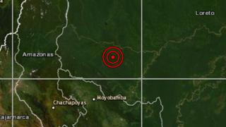 Loreto: sismo de magnitud 4,7 se reportó en Alto Amazonas 