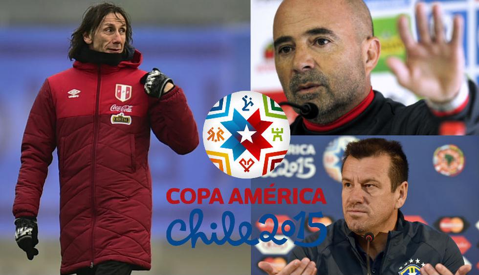 Cinco de los ocho entrenadores que siguen en campaña, en esta fase de la Copa América 2015, son de origen argentino. (Foto: AFP)