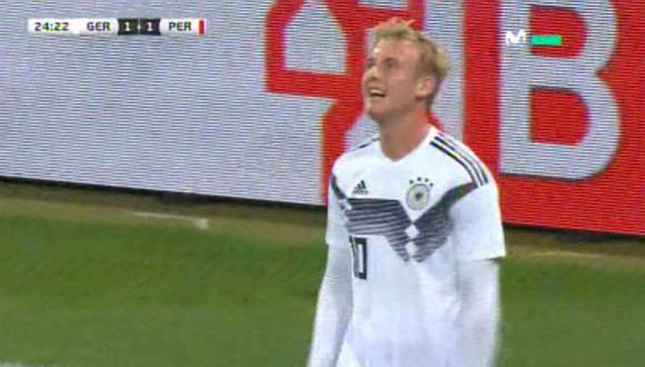 Alemania logró la paridad ante Perú gracias a una gran definición de Brandt. (Video: Movistar Deportes)