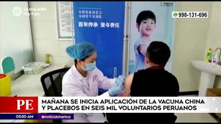 Vacuna China: mañana inician los ensayos clínicos en 6,000 peruanos