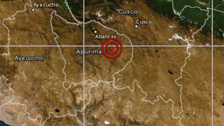 Apurímac: sismo de magnitud 4,9 se reportó en Cotabambas, señala IGP