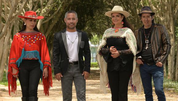 Saywa, Nancy Manchego, Lalo Arroyo y Adolfo Salazar en “La Noche del Huayno”. (Foto: Difusión)