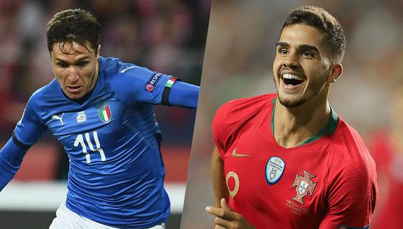 Italia vs. Portugal se juegan las chances de clasificar. Será el último partido de los 'tanos' en la UEFA Nations League. (Fotos: FIGC / FPF)