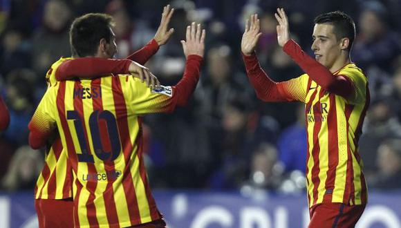 Copa del Rey: Barcelona ganó 4-1 a Levante en el partido 400 de Lionel Messi. (AP)