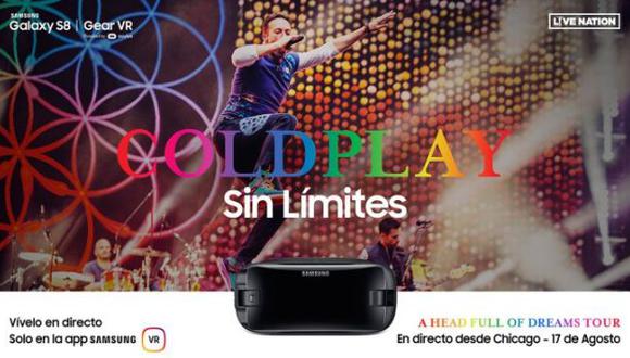 Samsung transmitirá un concierto de Coldplay y sólo podrás verlo en realidad virtual (Samsung)