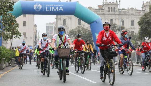 Esta es la semana de la movilidad sostenible y esta será la primera bicicleteada que se realiza por el Día Mundial sin Auto. (Foto: MuniLima)