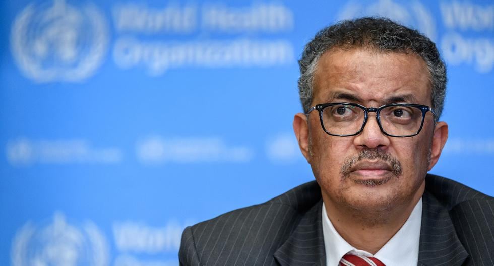 Imagen de archivo del Director General de la Organización Mundial de la Salud (OMS), Tedros Adhanom Ghebreyesus. (AFP/FABRICE COFFRINI).