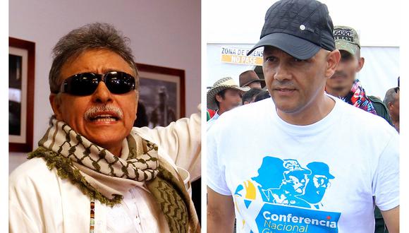 Los exjefes de las FARC, Seuxis Paucias Hernández (izq.), alias 'Jesús Santrich', y Hernán Darío Velásquez, alias 'El Paisa'. Ambos deberán responder ante la justicia. (Foto: EFE)