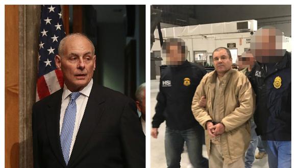 John Kelly, secretario del Departamento de Seguridad Nacional, destacó la extradición de 'El Chapo' Guzmán (AFP).