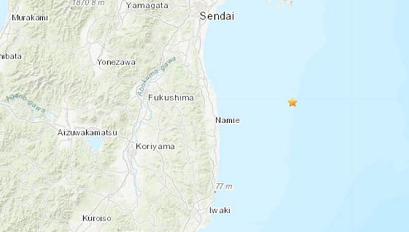 Japón activa la alerta de tsunami tras fuerte terremoto de 7.3 en Fukushima. (Foto: USGS)