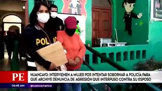 Huancayo: intervienen a mujer por intentar sobornar a un efectivo policial