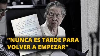 Alberto Fujimori: “Nunca es tarde para volver a empezar” [VIDEO]