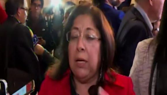 Congresista María Elena Foronda denuncia suplantación de su voto en el Congreso. |Captura