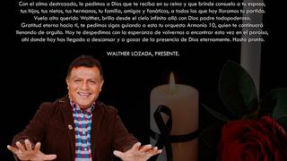 Adiós a un grande de la cumbia peruana: murió Walther Lozada, director artístico de Armonía 10