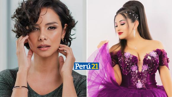 La actriz aseguró que quedó en shock con la noticia de la muerte de la cantante. (Foto: Composición Perú21)