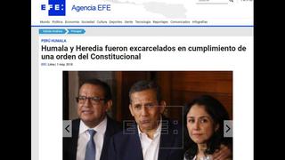 Así informó la prensa internacional la excarcelación de Ollanta Humala y Nadine Heredia [FOTOS]