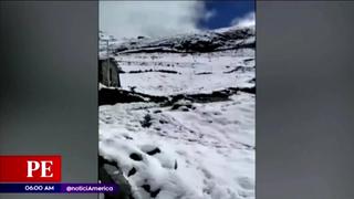 Fuertes nevadas afectan zonas altas de la región Cusco
