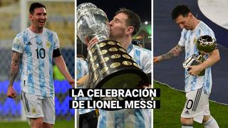 Copa América 2021: Así fue la celebración de Lionel Messi y sus compañeros tras la obtención del título