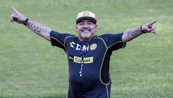 Diego Maradona apostará por el ascenso de Dorados de Sinaloa al final de temporada. (Foto: AFP)