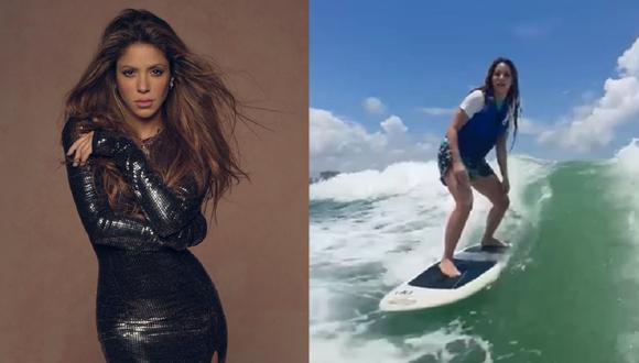 Shakira se muestra surfeando en Miami. (Foto: Instagram)