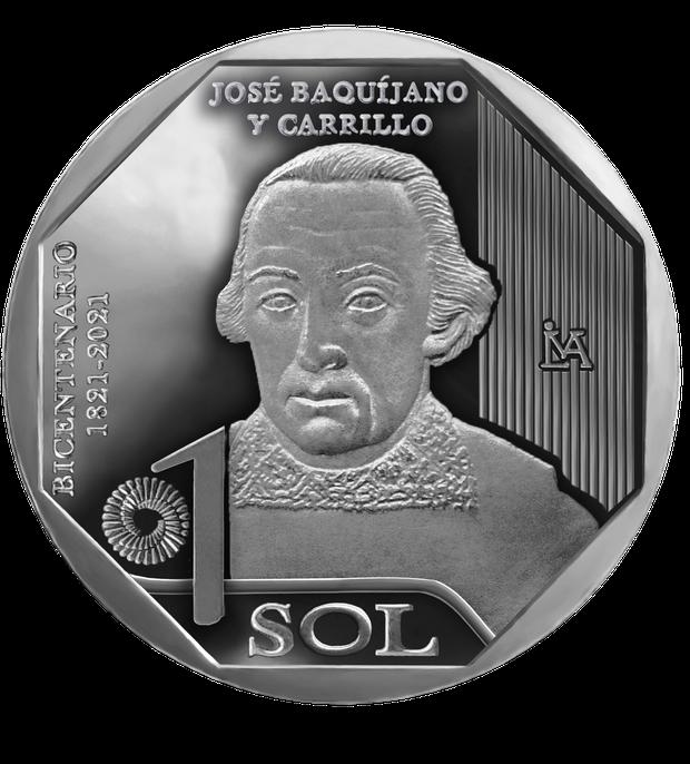 New S/1 coin by José Baquíjano y Carrillo