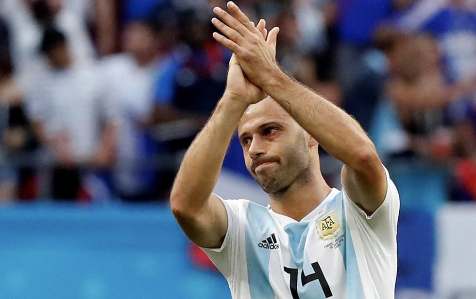Con Mascherano en cancha, Argentina cayó ante Francia en Kazán y quedó eliminada del Mundial. (REUTERS)