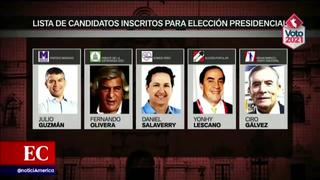 Elecciones 2021: ¿Qué candidatos presidenciales solicitaron su inscripción ante el JNE?