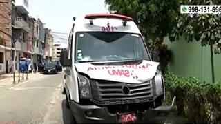 Vía Evitamiento: Motociclista herido tras chocar con ambulancia del SAMU que trasladaba a paciente | VIDEO 
