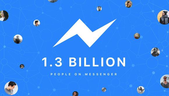 Facebook Messenger reportó 1,2 mil millones de usuarios activos. (Facebook Messenger)
