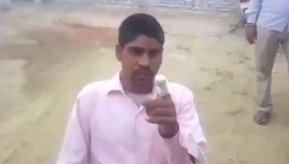 Pawan Kumar dijo que utilizó un hacha de carnicero para cortarse el dedo. (Foto: Captura)