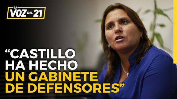 Marisol Pérez Tello: “Castillo ha hecho un gabinete de defensores”