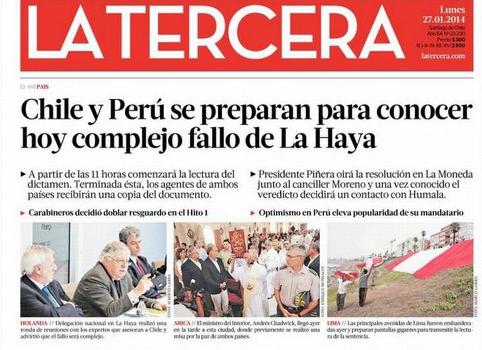 La Haya: Portadas de diarios de Perú y Chile antes del fallo [Fotos] |  POLITICA | PERU21