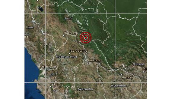 Un sismo de magnitud 4,4 se registró en la provincia de Tayacaja, en Huancavelica, el sábado a las 18:10 horas. (Foto: IGP)