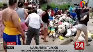 ¡Alarmante! Decenas de personas recogen alimentos de la basura en Iquitos [VIDEO]