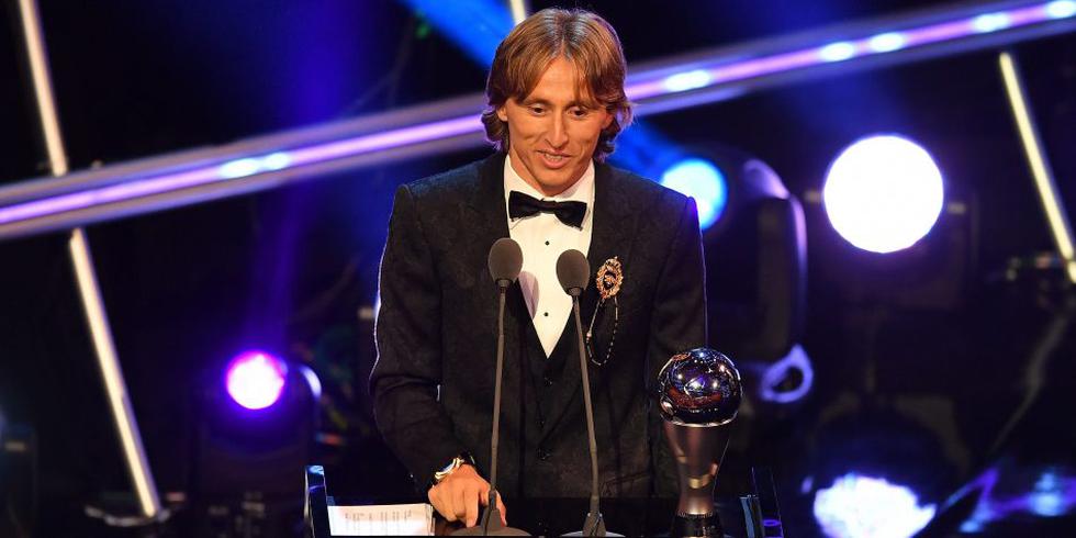 Luka Modric también ganó el Balón de Oro del Mundial y el mejor de UEFA (Foto: AFP).