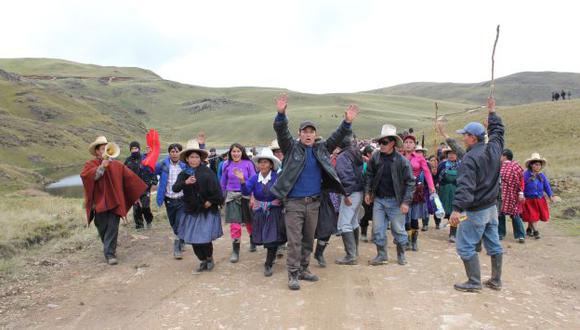 En Cajamarca siguen las protestas de los pobladores que se oponen a la actividad minera. (Fabiola Valle)