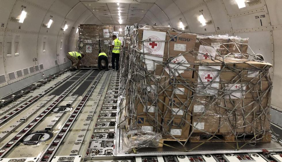 Tercer cargamento de ayuda humanitaria de la Cruz Roja llega a Venezuela. (Foto: EFE)