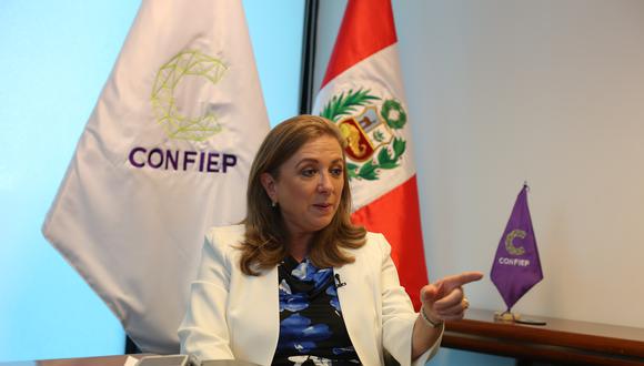 María Isabel León afirmó que ya se ha reunido con la ministra de Educación, Flor Pablo, para que se hagan las correcciones necesarias. (Foto: Confiep)