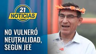 JEE de Lima determina que Martín Vizcarra no vulneró neutralidad electora
