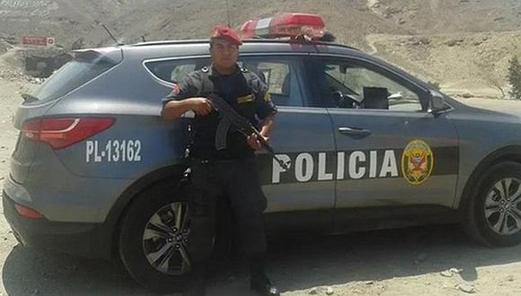 Ate: Policía asesinado fue identificado como Luis Giancarlo Suárez Liza. (Andina)