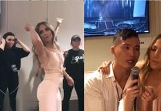 Mira cómo Jennifer Lopez y su equipo improvisan una celebración en elbackstage [VIDEO]