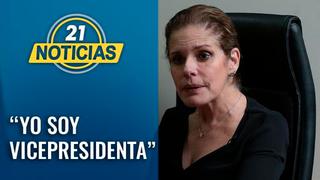 Mercedes Araoz: “Yo soy vicepresidenta” [VIDEO]