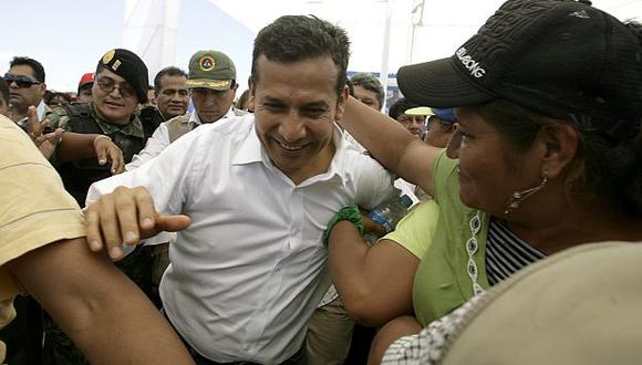 Respaldo al presidente Ollanta Humala subió ocho puntos en el último mes. (Alberto Orbegoso)