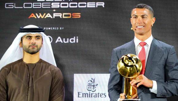 Cristiano Ronaldo ganó el premio al mejor Jugador del Siglo en la gala del Globe Soccer Awards. (Foto: @Globe_Soccer)
