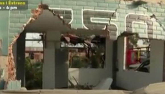 Explosión en Villa El Salvador. (Foto: captura TV)