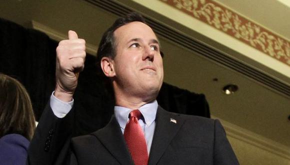 Rick Santorum dio la sorpresa.