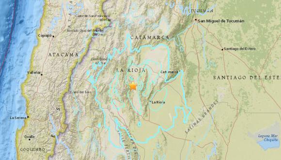 Argentina: Sismo de 6.2 grados sacude el noreste del país. (USGS)