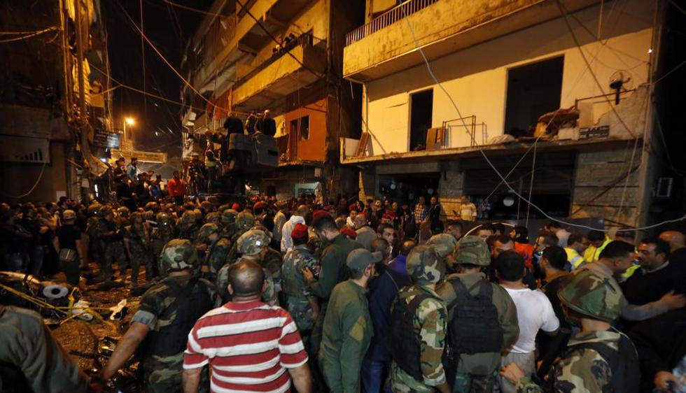 Dos ataques suicidas causaron la muerte de más de 40 personas  en el Líbano. (EFE)